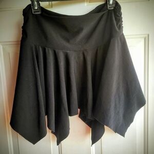 Vtg Joe Benbasset Women's Skirt Black Short Tear Drop Skirt Sz LARGE 32" Waist